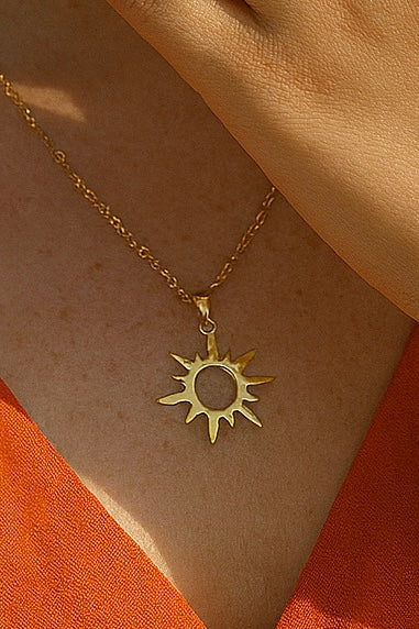 Rapunzel sun Stainless steel necklace